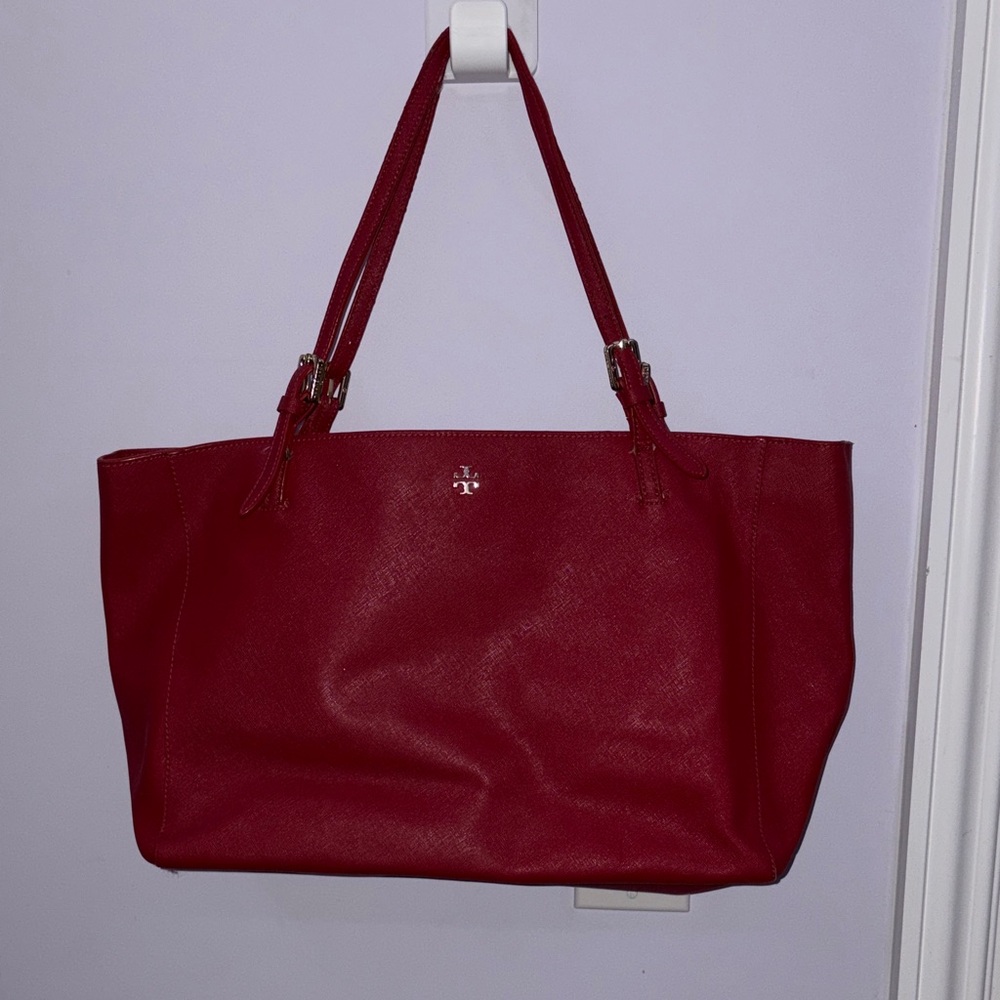 Tory Burch Cherry Red Tote Bag